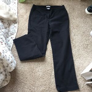 Black straight pants